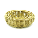 Cestas de Vime de Polietileno Verde 3 peças