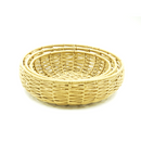 Cestas de Vime de Polietileno Bege 3 peças