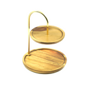 Porta Doces Madeira 2 Andares 20x20x25cm