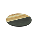 Placa de Corte de Madeira e Pedra 30cm