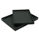 Bandejas MDF PU Preta 2 Peças