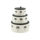 Caixas Decorativas Branca MDF PU 3 Peças