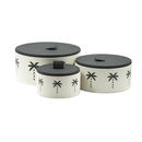 Caixas Decorativas Branca MDF PU 3 Peças