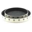 Bandejas Redondas Braca MDF PU 2 Peças