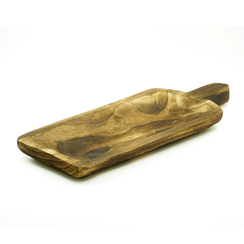 Tigela com Alça Madeira Maciça 49x18x4cm