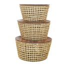 Mesa de Centro Grande Corda com MDF 3 peças