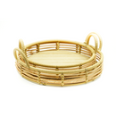 Bandejas Redondas MDF PU 2 Peças