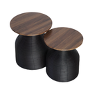 Mesa de Canto Grande MDF PU 2 Peças