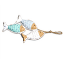 Placa Decorativa 3 Peixes MDF 29x19cm