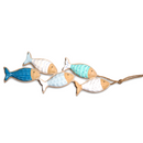 Placa Decorativa 5 Peixes MDF 18x66cm