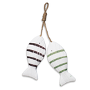 Decoração 2 Peixes MDF 6x28cm