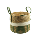 Cestas de Corda de Verde Palha 3 Peças