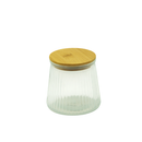Pote Hermético em Vidro com Tampa Bambu 650mL