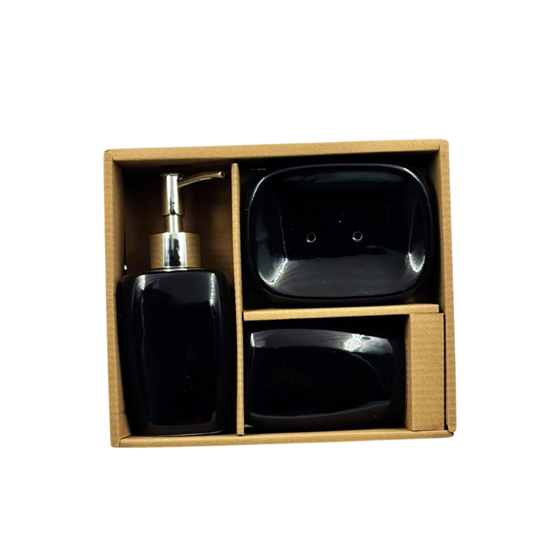 Conjunto para Banheiro Cerâmica 3 Peças