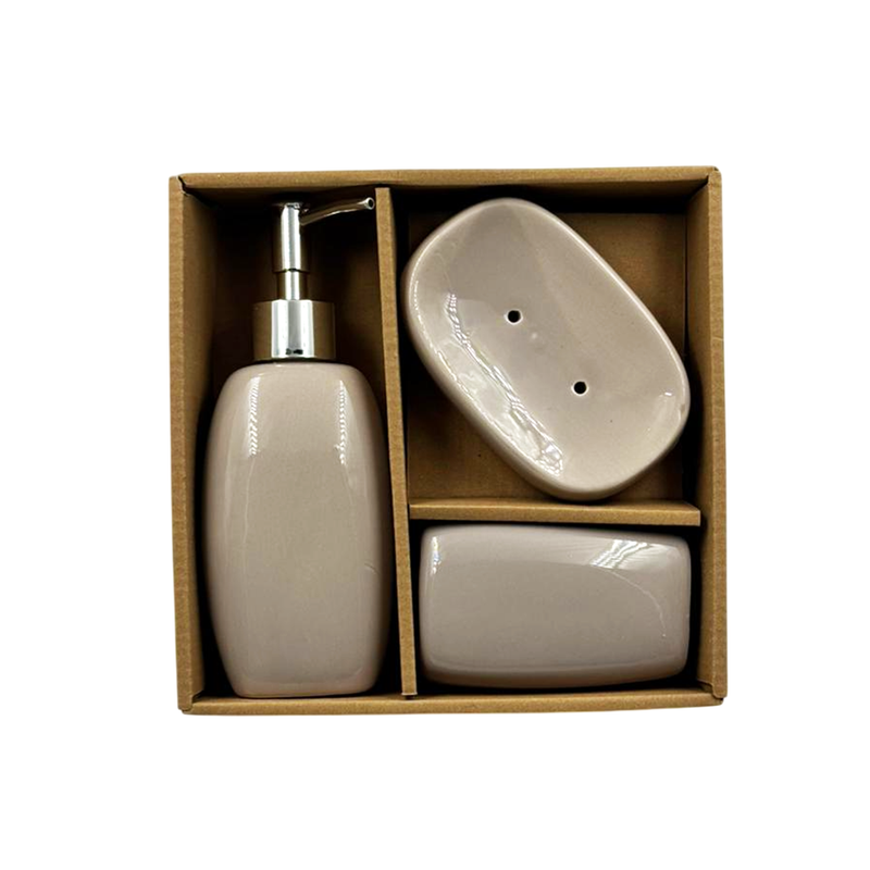 Conjunto para Banheiro Cerâmica 3 Peças