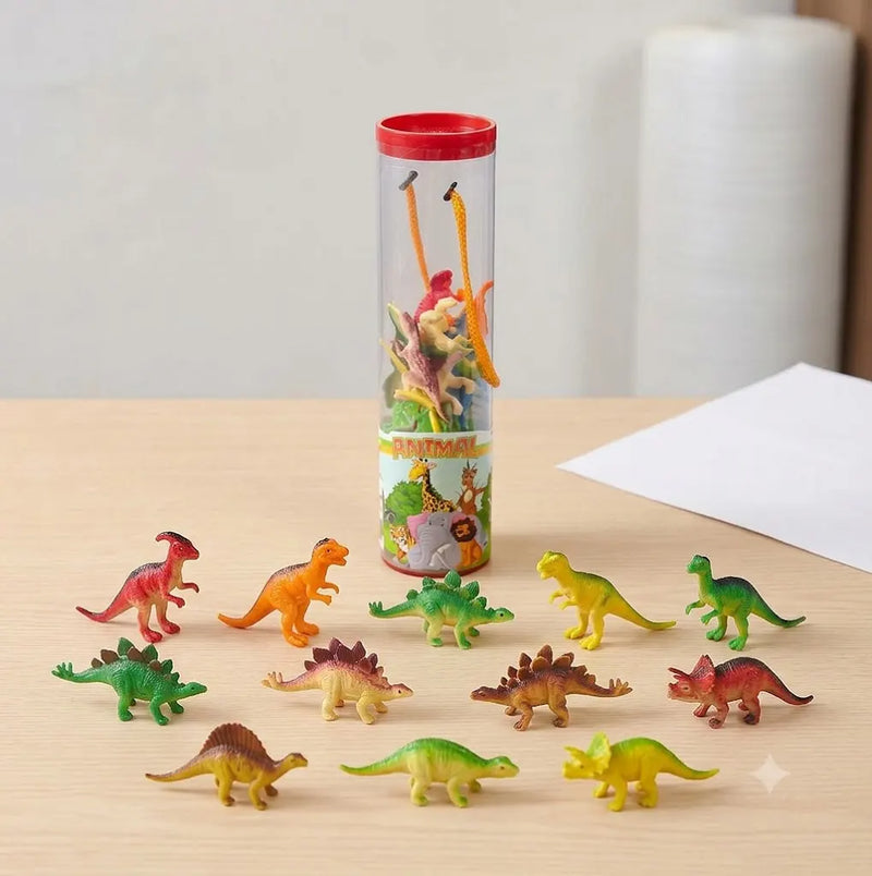 Miniaturas Dinossauros 12 Peças