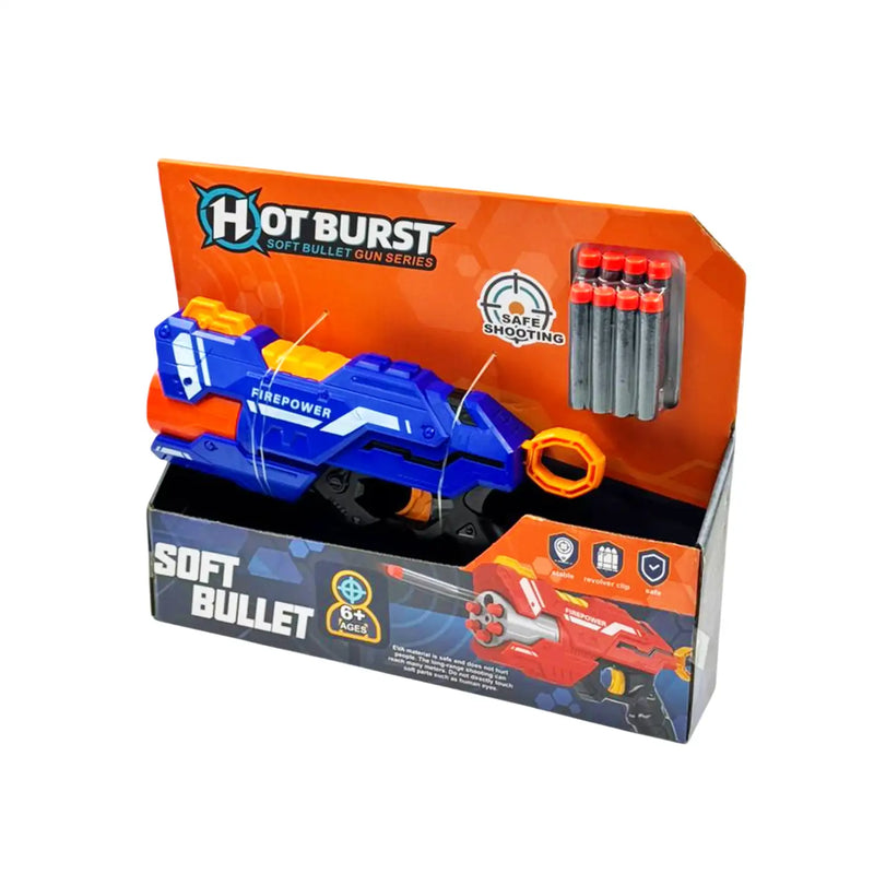 Brinquedo Pistola Lança 6 Dardos