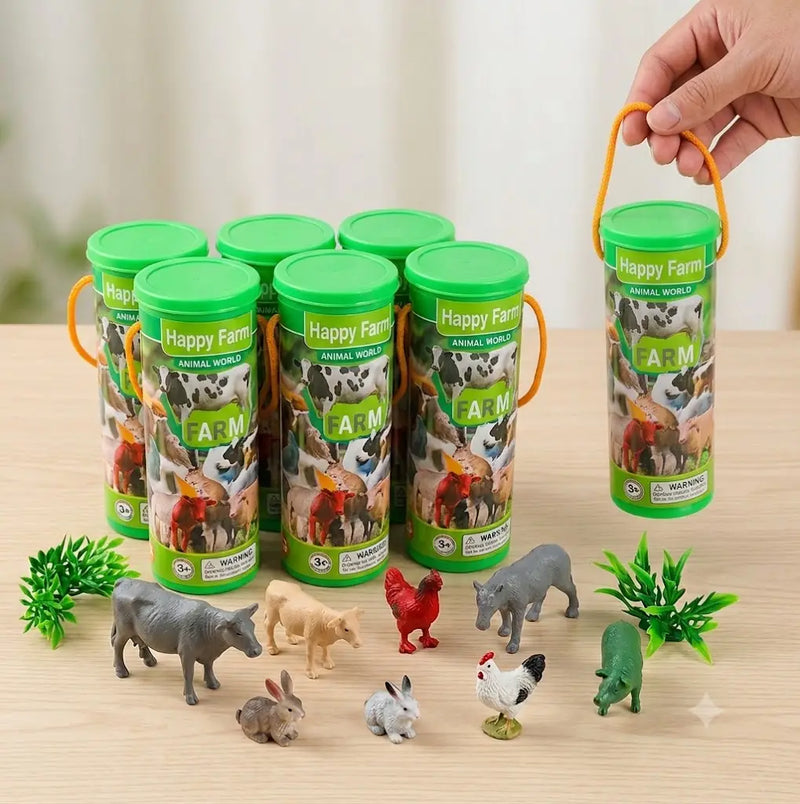 Miniaturas Animais da Fazenda 12 Peças