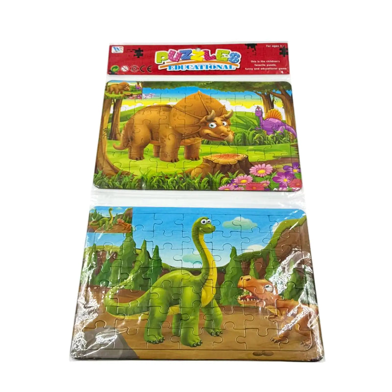 Quebra Cabeça Puzzle Dinossauro 2 Peças