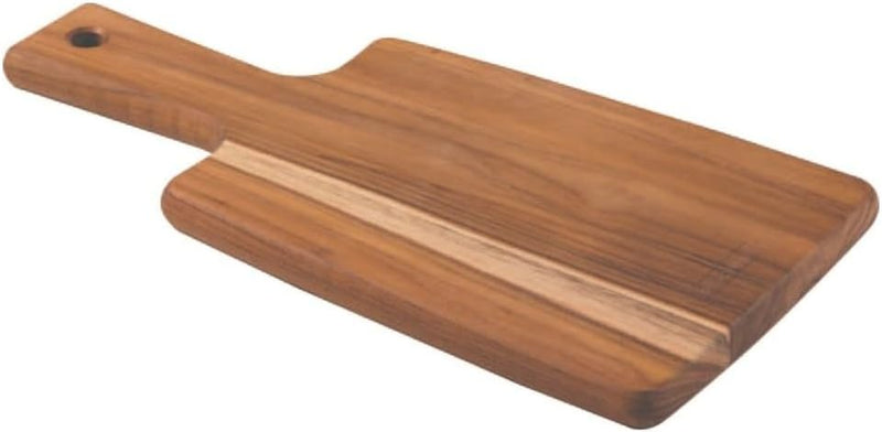 Tábua Retangular Kitchen em Madeira Teca com Cabo 30x15cm