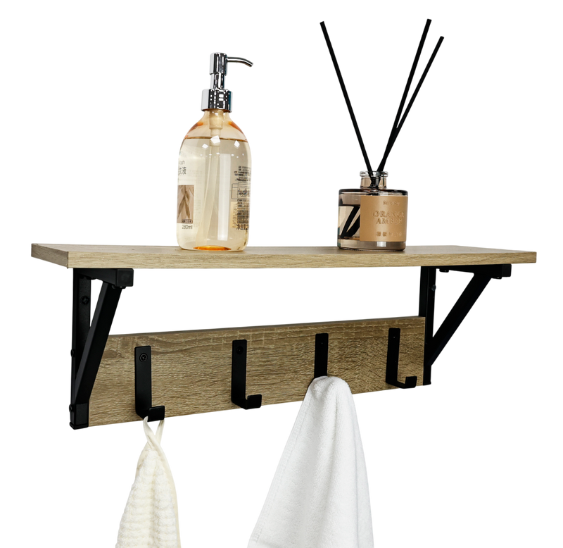 Prateleira Cabideira de Parede Hall