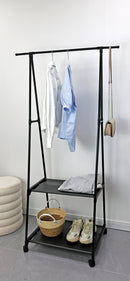 Arara Cabideiro com 2 Prateleiras