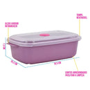 Pote Vac Freezer Retangular Sortido 1100mL