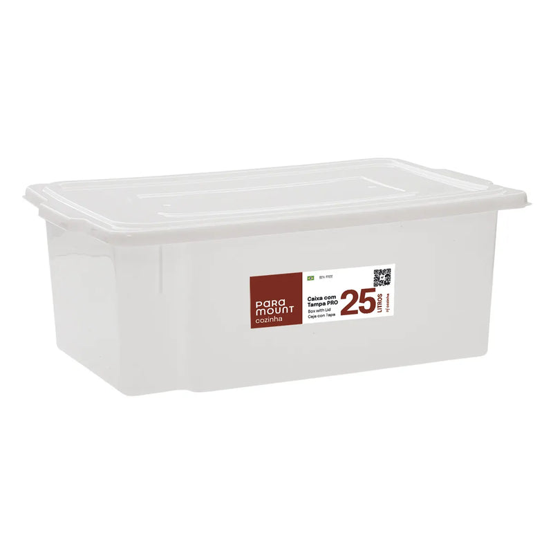 Caixa 25l Com Tampa Pro