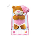 Urso de Pelúcia Que Ora o Pai Nosso 20cm Rosa