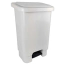 Lixeira 100L Branca com Pedal
