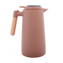 Garrafa Térmica Cabo Madeira e Termômetro Menta 1L