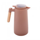 Garrafa Térmica Cabo Madeira e Termômetro Nude 1L