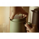 Garrafa Térmica Cabo Madeira e Termômetro Menta 1L