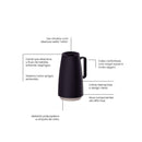 Bule Térmico Exata Preto 500mL