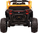 Mini Carro UTV Elétrico com Controle Laranja 12v
