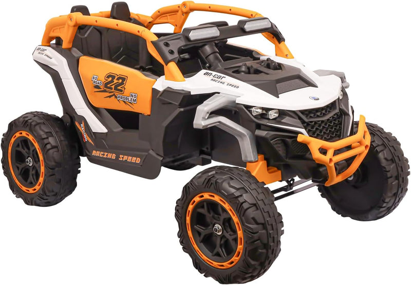 Mini Carro UTV Elétrico com Controle Laranja 12v