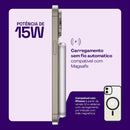 Power Bank Ultraslim Magnético Indução Prata 5000mAh