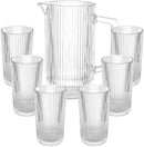 Jogo de Jarra e 6 Copos de Vidro Graffiato