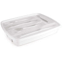 Porta Talheres de Plástico com Tampa 5 Divisórias