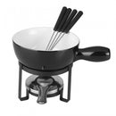 Aparelho de Fondue Preto para Queijo 8 Peças