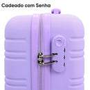 Mala de Viagem Bordo Mão P Abs com Trava Lilás 10kg