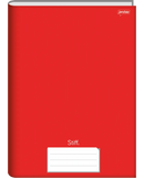 Caderno Stiff Brochura 1/4 96 Folhas Vermelho