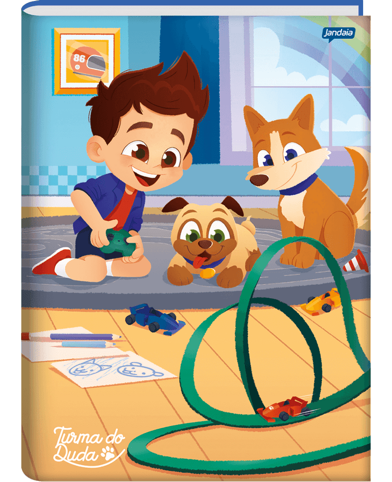 Caderno CD Brochurão Turma do Duda 80 Folhas