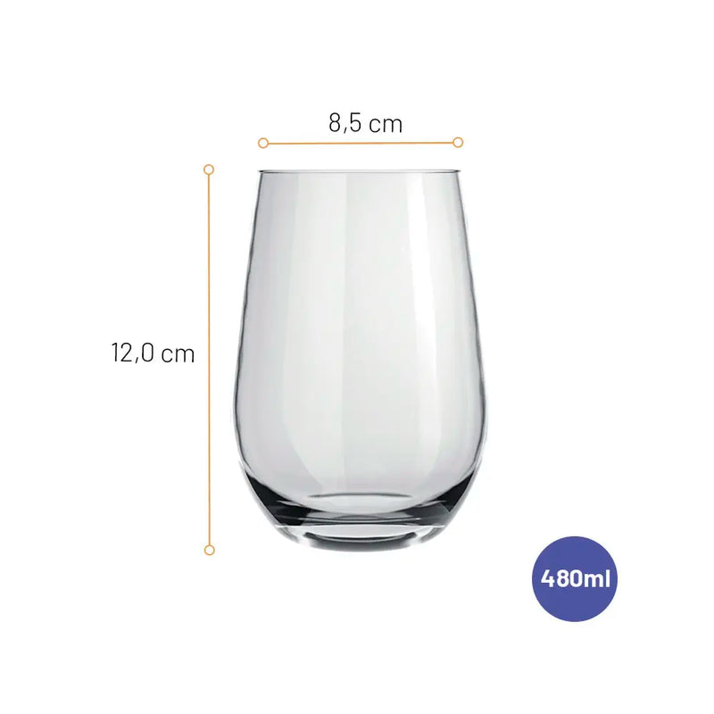 Copo Dubai Vidro 480mL