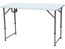 Mesa Dobrável Plástica Branca 120cm