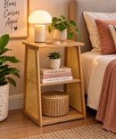 Mesa de Cabeceira Lateral Rattan