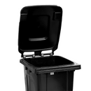 Lixeira Contentora com Rodas Preta 240L