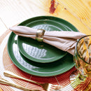 Prato Sobremesa Hitit Verde Escuro 20cm