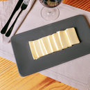 Prato Retangular Sierra Cinza 33x17cm