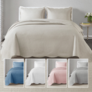 Kit Colcha Casal Lisa Geométrico Milão 150 Fios